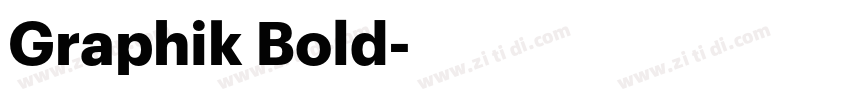 Graphik Bold字体转换
